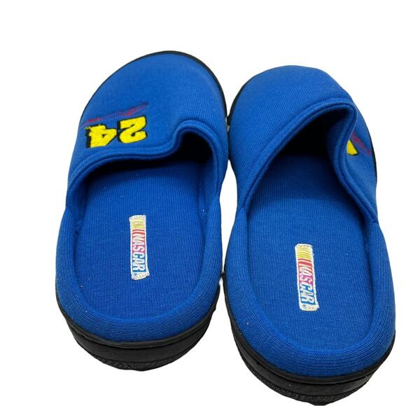 Nascar Slippers 24 New in Box (damaged box) blue Men's Size 10 Jeff Gordon Blue - Picture 6 of 15